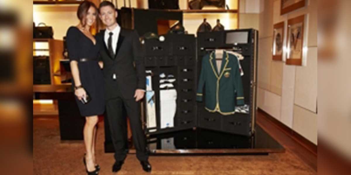 Michael Clarke designs a Louis Vuitton Cricket Trunk for charity